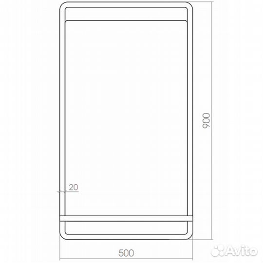 Зеркало Silver mirrors фр-1759 Черное
