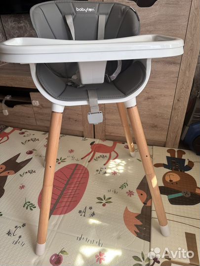 Новый стул для кормления babyton woody grey