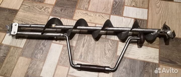 Ледобур из нержавейки, бур для зимней рыбалки