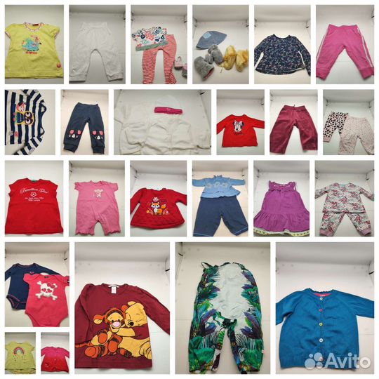 Фирменные вещи пакетом для девочки до 1 года