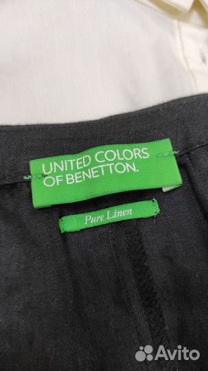 Льняная рубашка Benetton