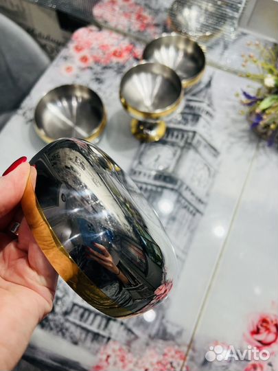 Комплект Барон zepter стальной с золотым декором