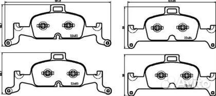 Колодки тормозные, audi