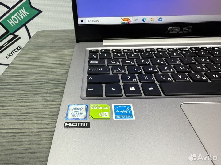 Ультрабук asus Core i5-8GEN 16G MX130 SSD IPS