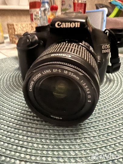 Зеркальный фотоаппарат canon eos 1100d+ 2обьектива