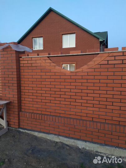 Облицовочный кирпич красный Новомышастовская