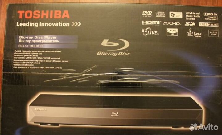 Blu-ray проигрыватель toshiba BDX2000KR