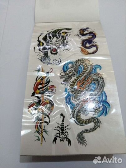 Временные татуировки переводные