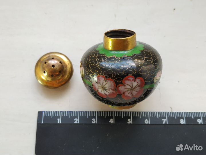 Набор для специй Клуазон Китай + ложечка (серебро)