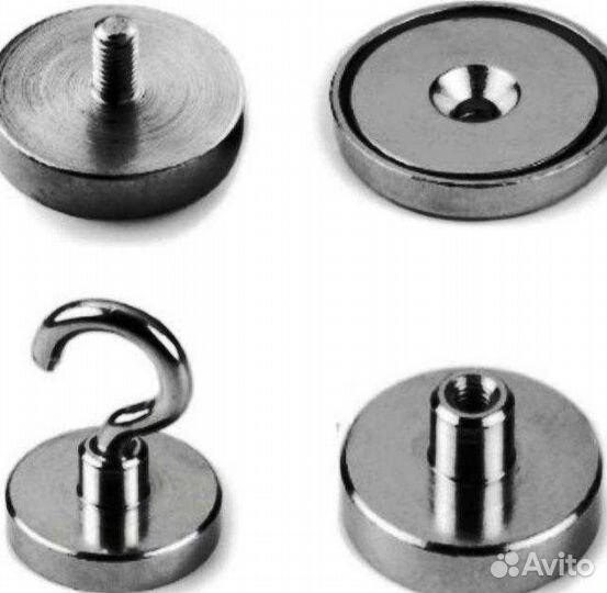 Магнитные Крепления с Крючком,Резьбой, Зенковкой