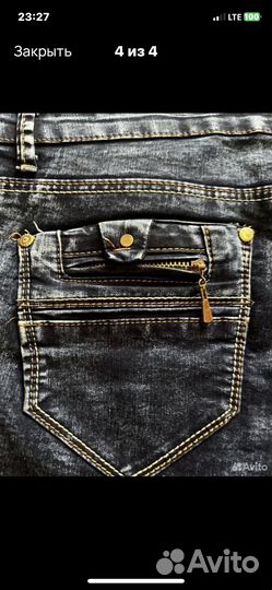Бриджи джинсовые женские, 60-62 р