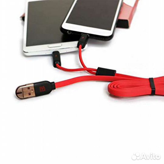 Кабель 2 в 1 micro/lighting Remax Twings RC-025t