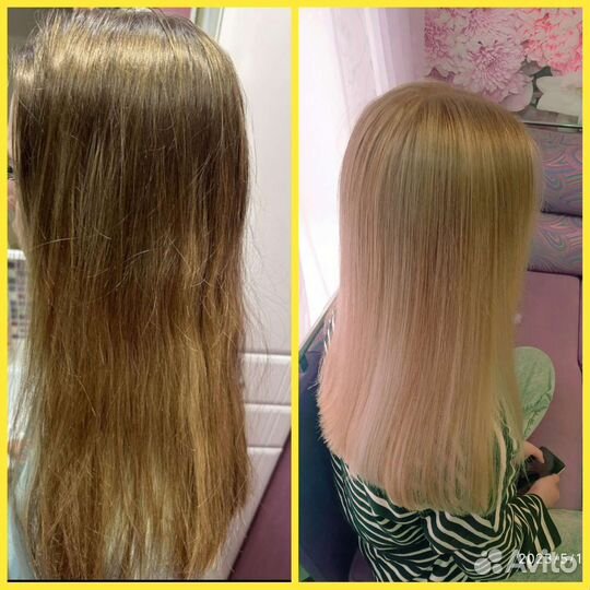 Модель на окрашивание волос