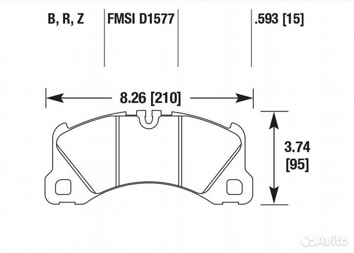 Колодки тормозные HB761B.593 HPS 5.0