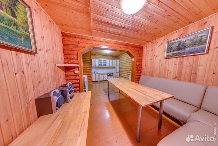 Баня с беседкой и мангалом