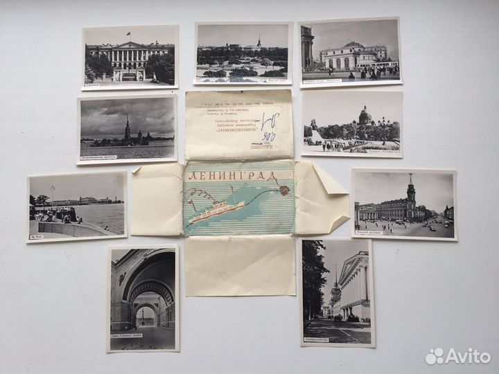 Два набора открыток «Ленинград», 1962 год