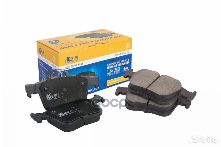 Колодки тормозные дисковые задние KT 091415 Kraft