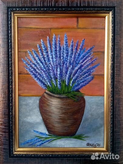 Картина маслом на холсте в раме