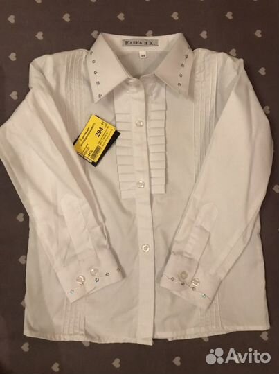 Рубашка на мальчика 2 шт 98см