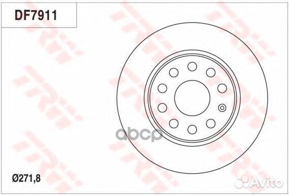 Диск тормозной зад LCV audi A1 2010, A3