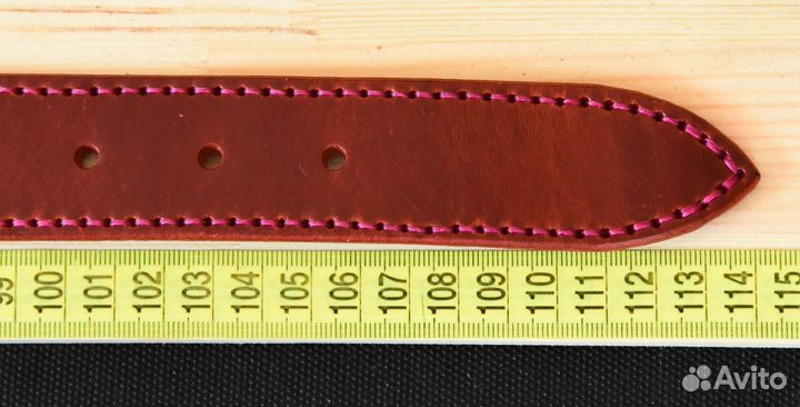 Женский кожаный ремень ручной работы 