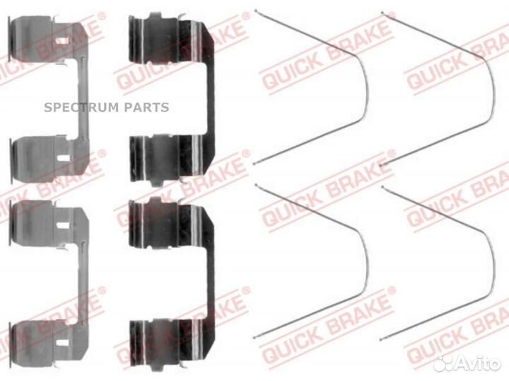 6/3E.Комплект монтажный тормозных колодок front 10