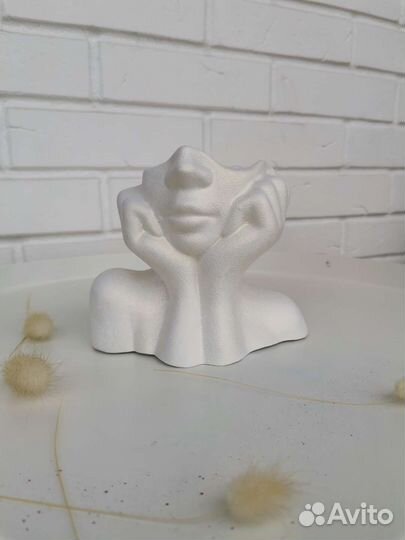 Гипсовое кашпо