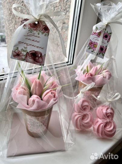 Тюльпаны из мыла