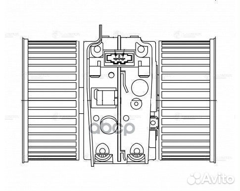Э/вентилятор отоп. для а/м Renault Megane III