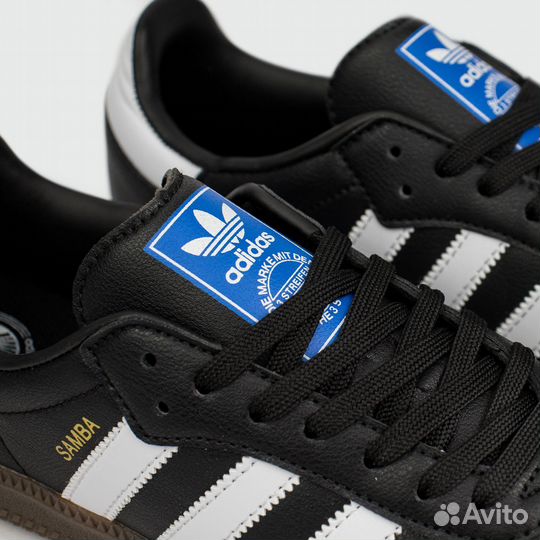 Кроссовки Adidas Samba OG Wmns Black / White Str