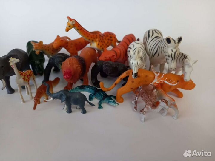 Дикие и домашние животные игрушки