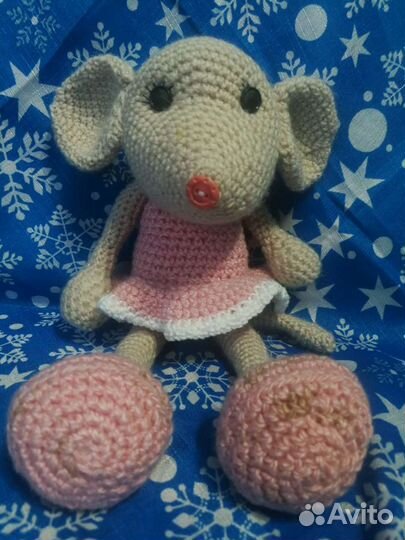 Мышка игрушка вязаная ручной работы