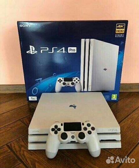 Ps 4 pro white с играми
