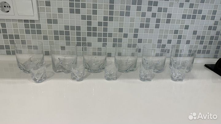 Bohemia набор стаканов для виски и стопки 11 штук