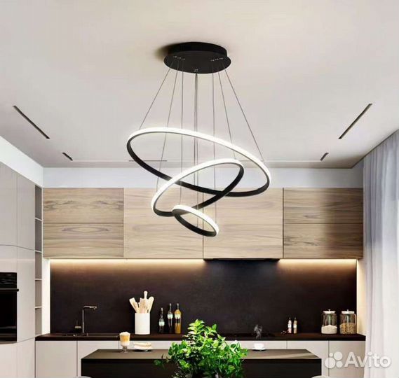 Люстра лофт кольца бра дизайнерские хит продаж