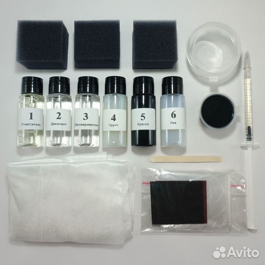 Краска для руля авто, набор реставрации кожи