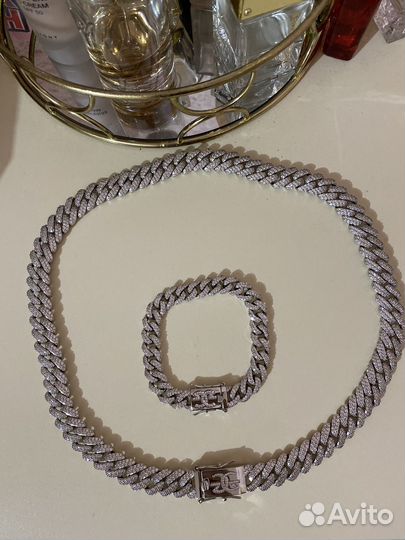 Комплект цепочка браслет