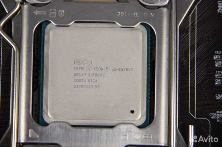 Комплект Xeon 2670v2(10-20 ядер) +16 gb +x79 Turbo