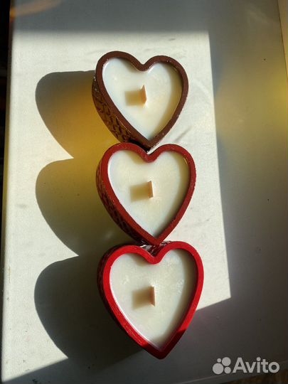 Свечи в виде сердца