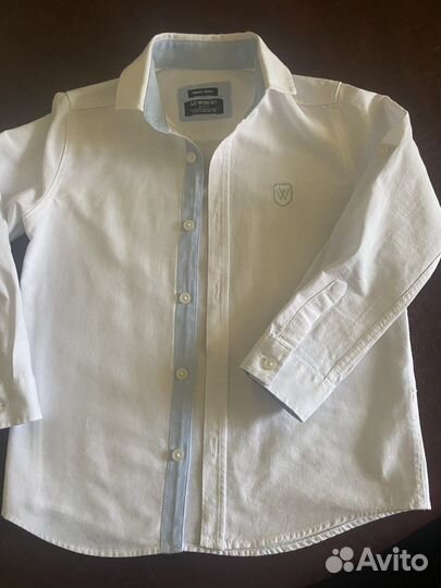 Рубашка белая 110-116