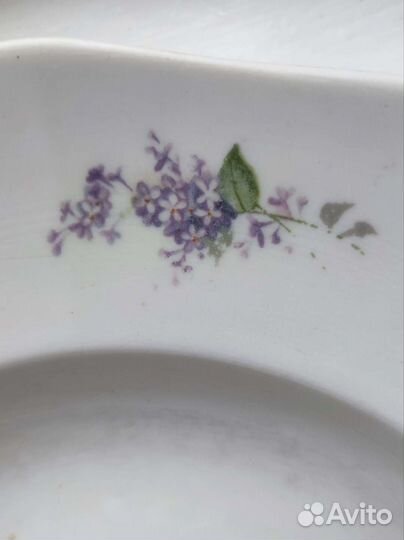 Посуда старинная Тарелки 2 шт, блюдо (Кузнецов)