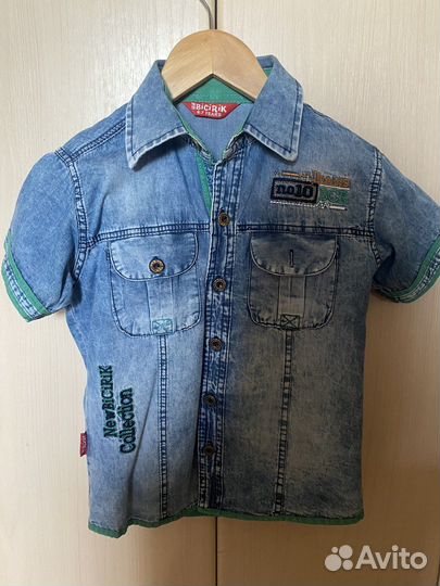 Джинсовая рубашка на 6-7 лет