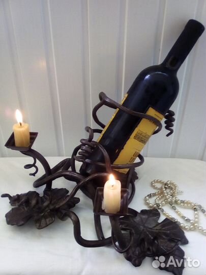 Новая кованая подставка для шампанского/вина