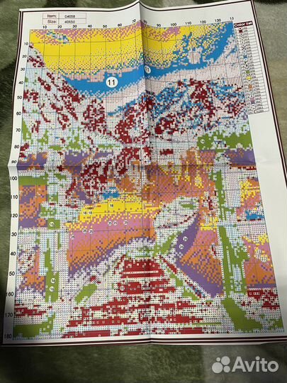 Бумажная схема вышивки