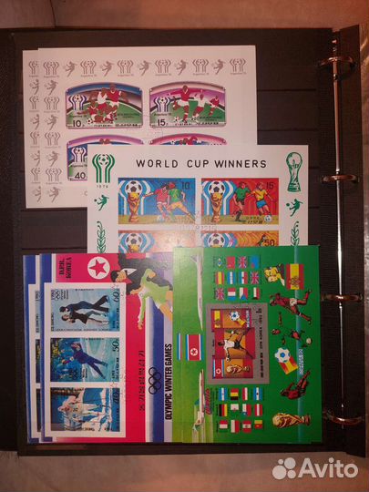 Почтовые блоки, марки Корея