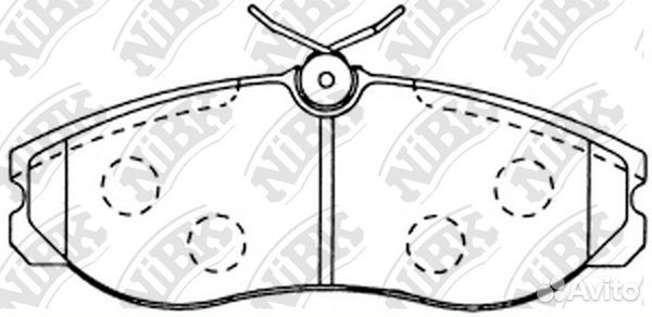 Колод. торм. диск. NiBK PN2213 PN2213 NiBK