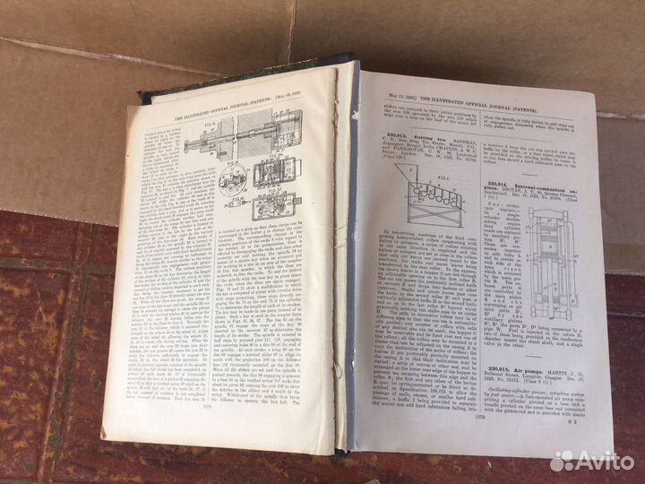 Книга старая 1925 год патенты на иностранном языке