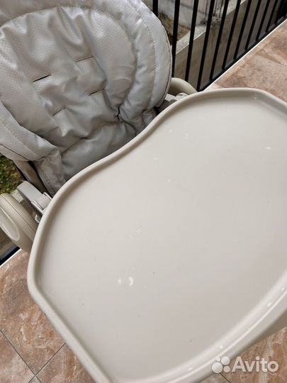 Стул для кормления chicco polly magic серый