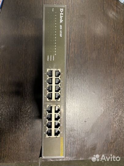 Коммутатор D-Link DES-1016D/11A 16G неуправляемый