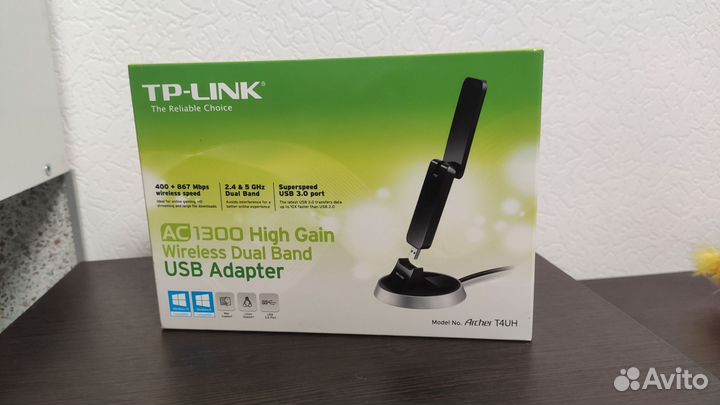 Wi-Fi адаптер TP-link T4UH v2